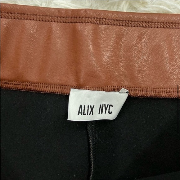 Alix NYC Carlisle Faux Leather Split Hem Pant - Picture 9 of 11